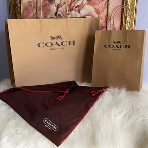 Coach shopping bag and dust bag